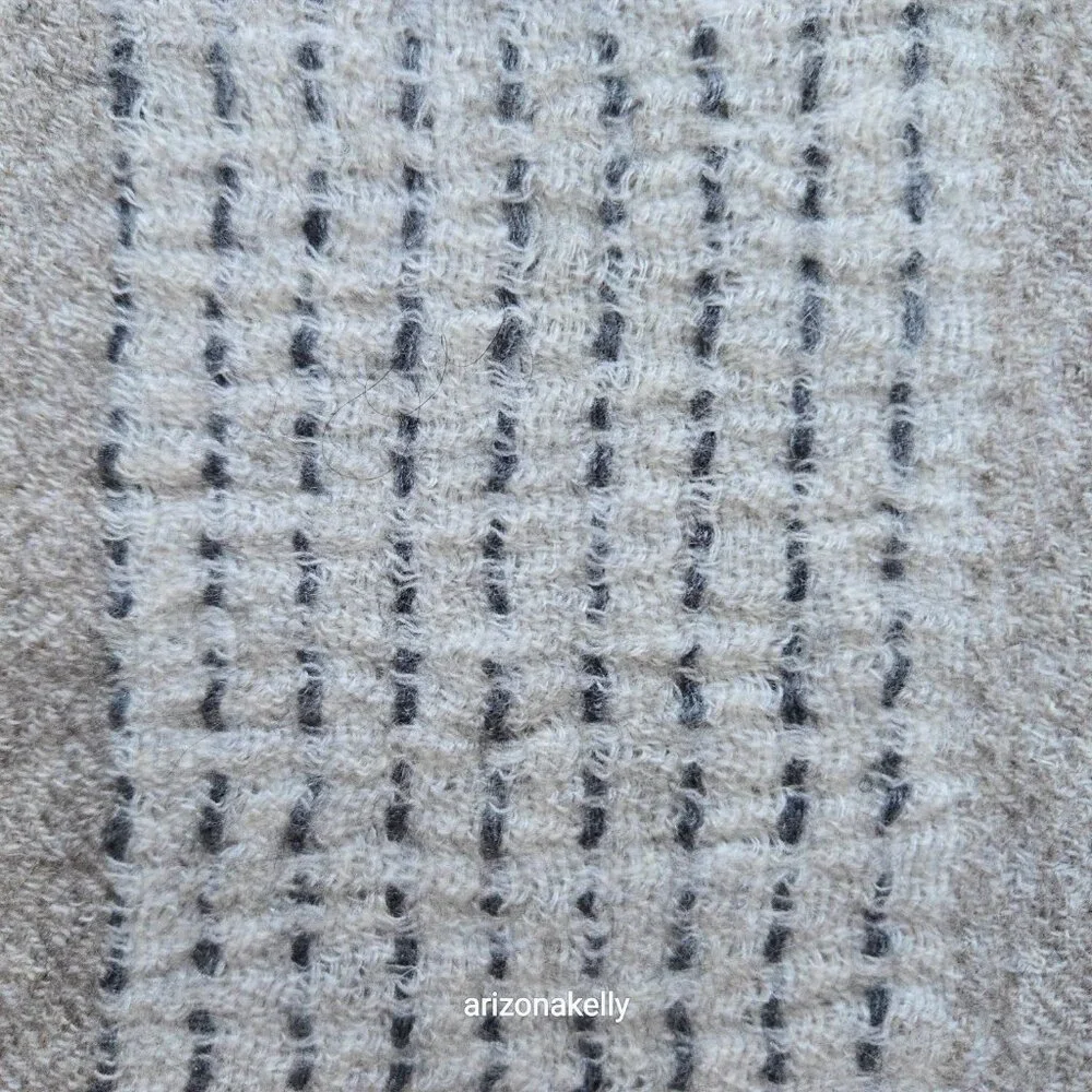 Laraib Cashmere Woven Scarf Natural Earthy Made in Nepal - Picture 8 of 16